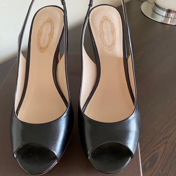 Elie Tahari open toe platform sling back sandals - Picture 6 of 6